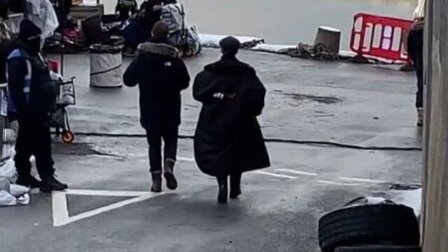 Cillian on the set of Peaky Blinders S6 (Portsoy, Scotland)