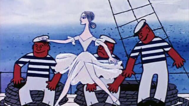 . Балерина на корабле .