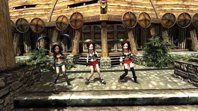 Skyrim Tera Elin Race + Dance Synchronizator "Miku Miku Ni Shite Ageru"
