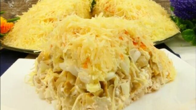 ФРАНЦУЗСКИЙ САЛАТ С КУРИЦЕЙ