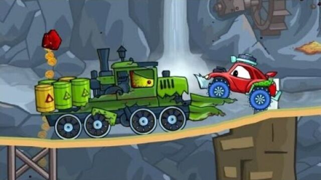 Мультик ИГРА для детей про МАШИНКИ - МАШИНА ест МАШИНУ [5] FineTV
