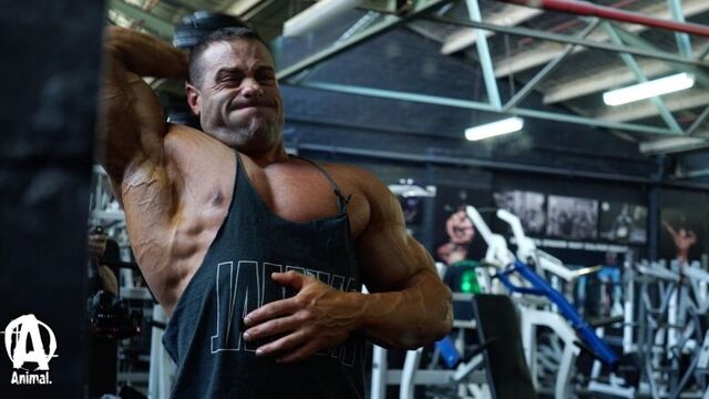 Evan Centopani Trains Triceps (2016)