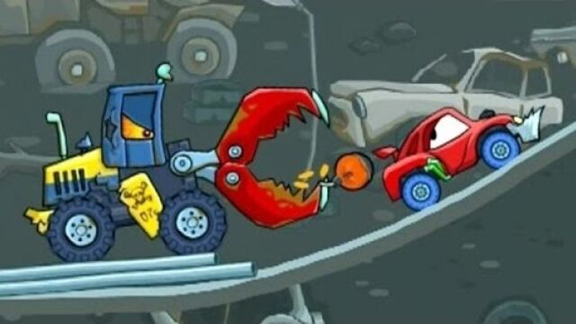 Мультик ИГРА для детей про МАШИНКИ - МАШИНА ест МАШИНУ [3] FineTV