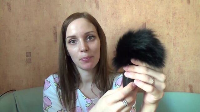 Большая анальная пробка с хвостом