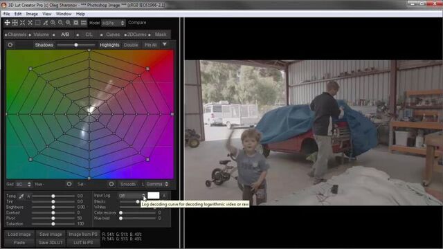 3D LUT Creator: Работа с видеоматериалом в формате Log