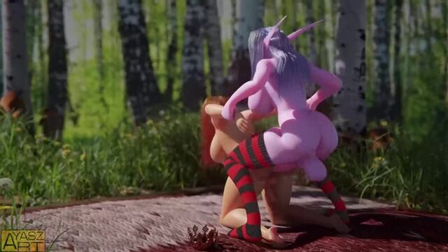 (Sound)Alynisa&Human futanari on futa [World of Warcraft;WoW;Night Elf;Porn;Hentai;Dickgirl;R34;Sex;SFM;порно;секс;фута]