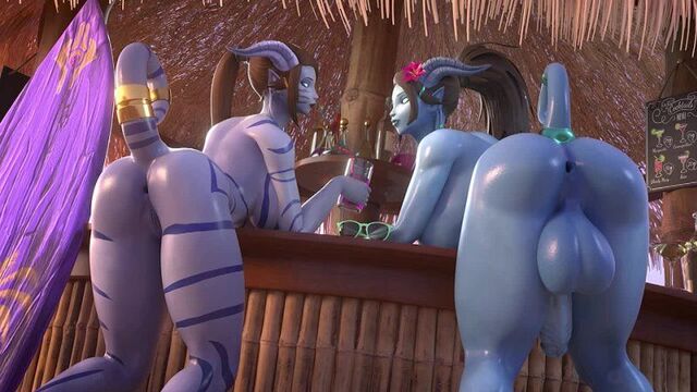 (Sound)Draenei female, futanari solo [World of Warcraft, WoW;Porn;Hentai;Dickgirl;R34;Sex;Blender;порно;секс;футанари;хентай]