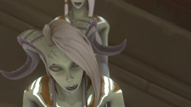 Futanari Draenei and Human Fuck Threesome World of Warcraft W/ Sound [WoW Futa x Futa Porn Hentai SFM NSFW Rule34 Sex варкрафт]