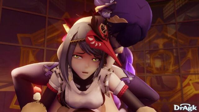 Raiden ~ Sara | Райдэн ~ Сара - Rule34 \ Porn Genshin Impact [18+]