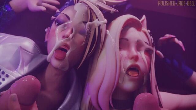 Akali x Ahri Facialized cum v2 1080p