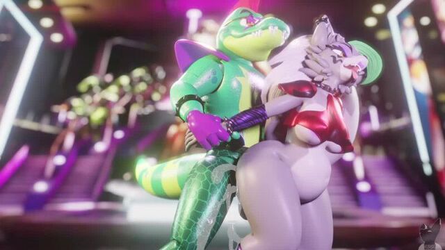 Furry yiff fnaf roxanne wolf sex porn parody fnaf9 security breach 5