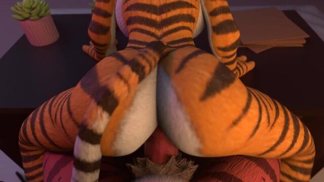 Furry yiff kung fu panda tiger master tigress dreamworks