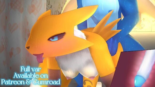 Furry yiff renamon porn sex parody r34 4