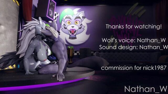 Furry yiff fnaf roxanne wolf sex porn parody fnaf9 security breach 23