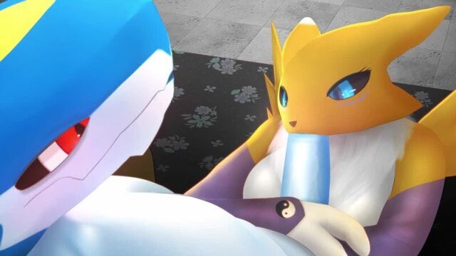 Furry yiff renamon pokemon sex porn 4
