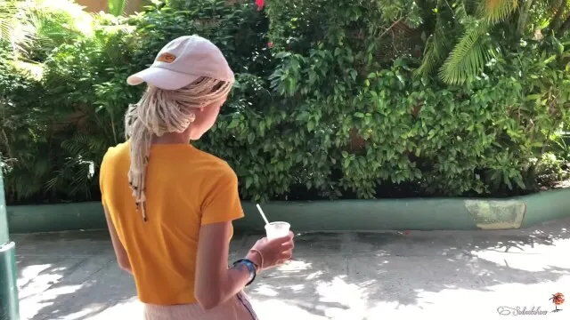 Sweet girl sloppy blowjob, swallows cum -