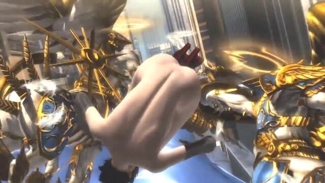 Bayonetta 2 - Beyonetta slow motion costume change from Sunday Best to Hair (And Naked in between)