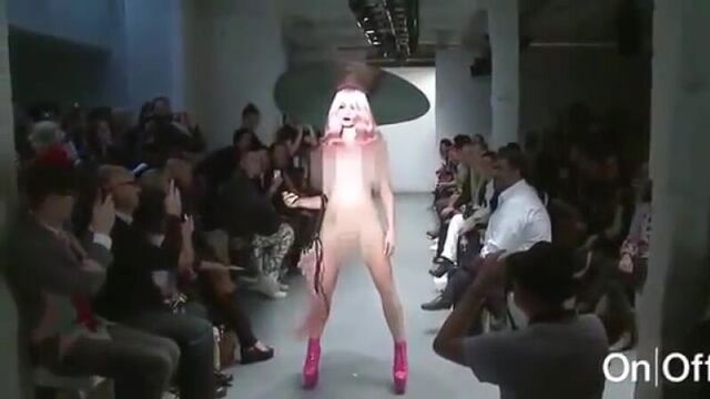Fashion show hosted by On Off features completely naked models