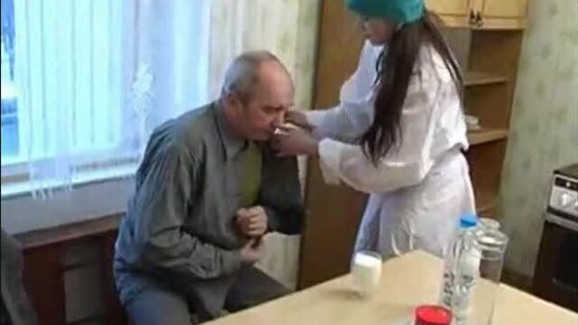 PornTv: russian nurse and old man (porno,sex,cumshot,blowjob,couples,facial,tits,oral,suck,povd,wtf)