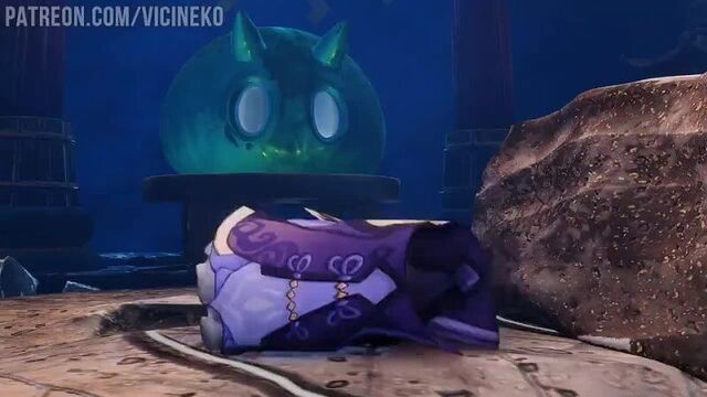 Keqing hentai | Quest: Slime Shrine Collect slime seed | Видео от Just Genshin NSFW