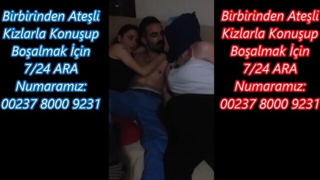 Türbanlı Kız Canlı Yayında Grup - 2 (Türk Porno)