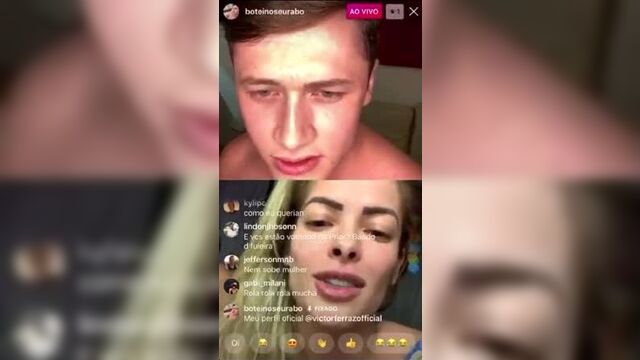 Ator Victor Ferraz faz live porno no Instagram