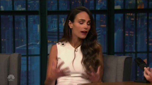 Jordana Brewster Sexy - Late Night with Seth Meyers - 9-20-2016
