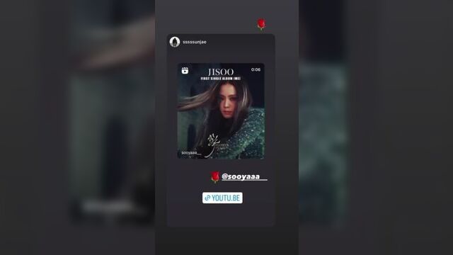 Jisoo story IG — 310323