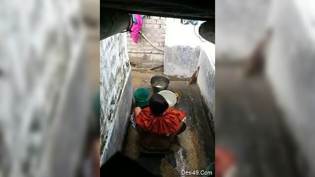 Desi girl bath