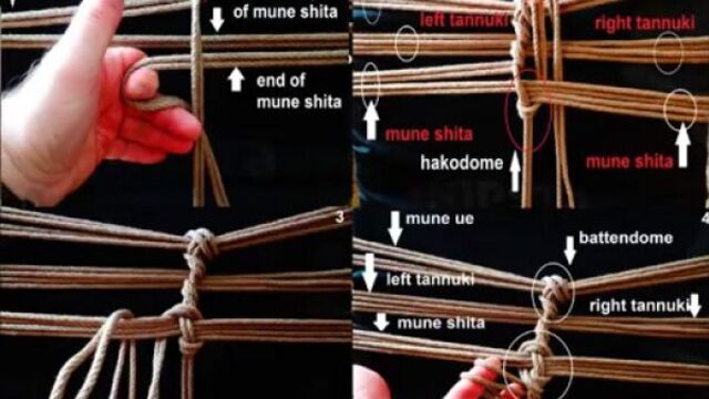 BDSM 3 rope takate kote shibari version Osada Ryu Slaanesh GanRaptor