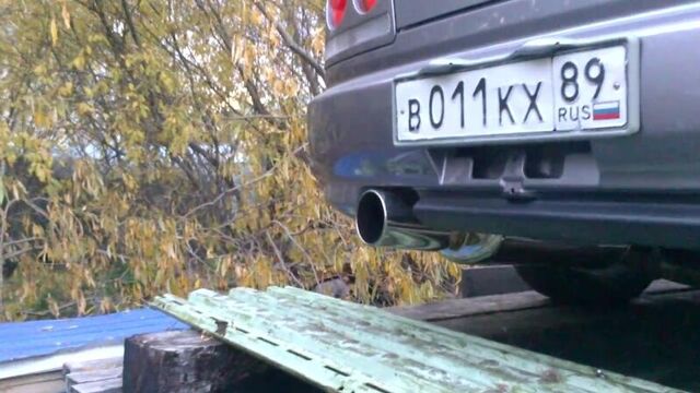 Nissan Skyline R34 выхлоп Fujitsubo Legalis R Type Evolution на RB25DE NEO г. Лабытнанги