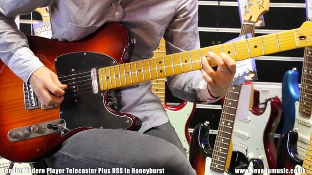 Fender Modern Player Telecaster Plus HSS in Honeyburst