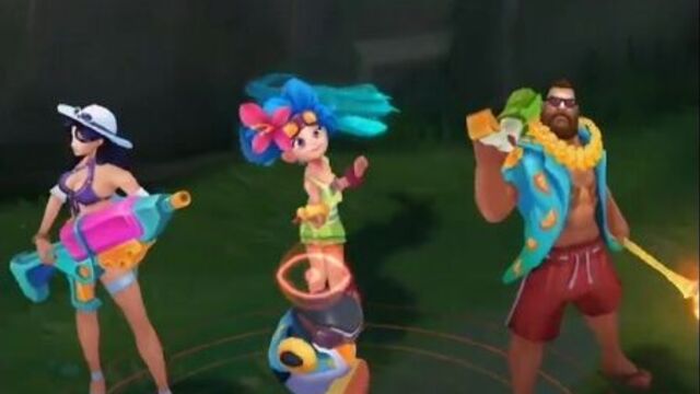 Pool Party Caitlyn, Gangplank and Zoe