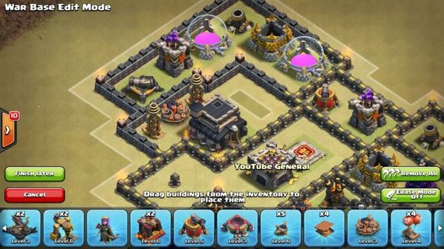 Clash of Clans _ TH8 War Base _ New CoC Deadzone Defense Strategy [Anti 3 Star Base]