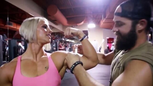 Hot Juicy Muscular Blonde Dominates