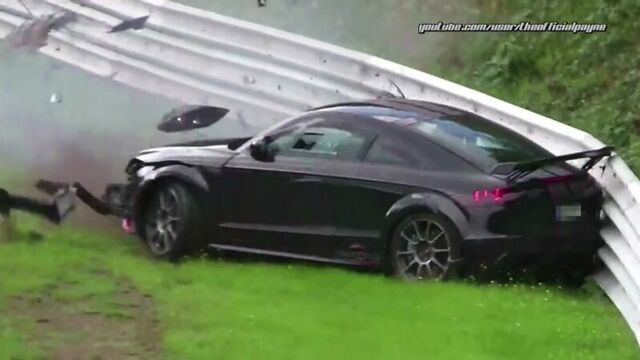 HARD CRASH Audi TT RS 20.09.2015 Nürburgring Nordschleife Touristenfahrten