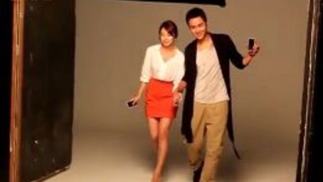 Yoon Eun Hye 윤은혜 & Ethan Ruan-Gionee Smartphone BTS Shoot 15'