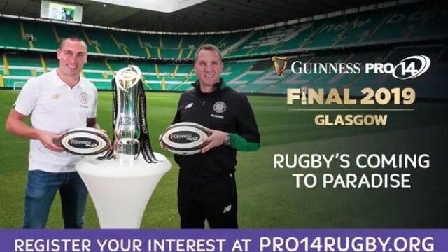 GUINNESS PRO14 Final will take place at Celtic Park on May 25.