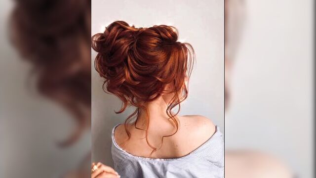 Wedding hairstyle. Updo. Свадебная прическа Средний пучок