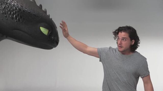 HOW TO TRAIN YOUR DRAGON: THE HIDDEN WORLD Kit Harington Auditions with Toothless / Кит Харрингтон на прослушивании с Беззубиком