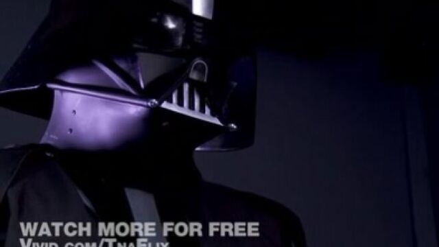 Princess Lea sucks Darth Vaders cock in "Star Wars".