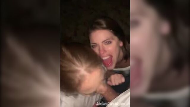 [Onlyfans] Adriana Chechik & Megan Rain - public blowjob, facial