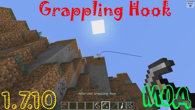 Minecraft[1.7.10] - Мод - Grappling Hook - Крюк-кошка
