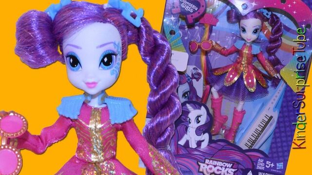 My Little Pony Rarity Rainbow Rocks Rockin Hairstyle Обзор На Куклу Рэрити Рейнбоу Рокс
