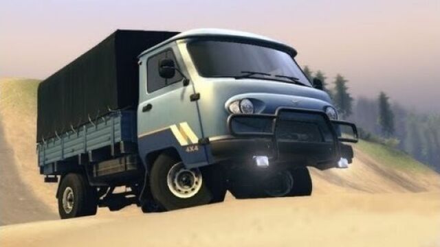 Spin Tires - Dev Demo - UAZ 33036