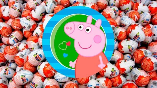 Peppa Pig Свинка Пеппа открывает большие яйца Kinder surprise Киндер сюрприз