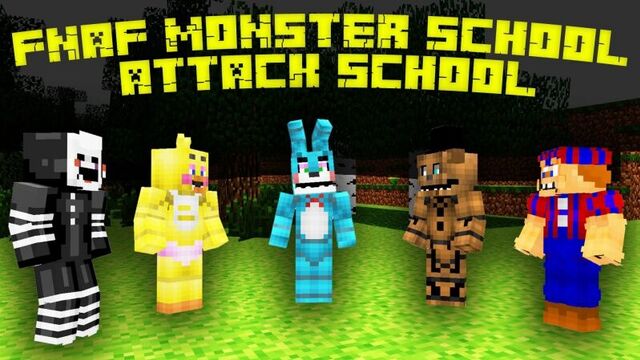 FNAF Monster School: Attack School. Minecraft Animation (Five Nights At Freddy's)