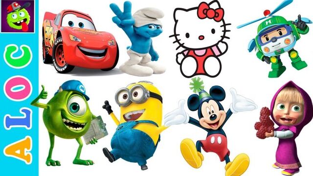 BIG collection of Stickers: Mickey Mouse, Minions, Disney Cars, SpiderMan, Disney, Monster High...