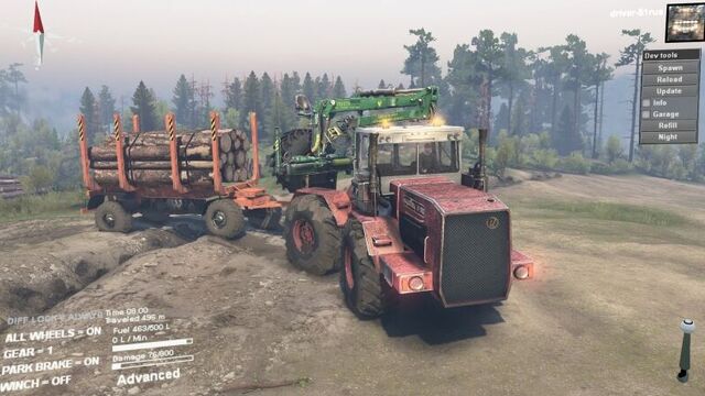 spintires 25.12-16.12- 08.11 -23.10.2015 Кirovec K-710(Доработка) Скачать!!!