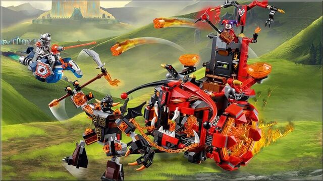 LEGO Nexo Knights 70316 Джестро-мобиль Обзор. Лего Нексо Найтс шут Джестро против Нексо Рыцарей Силы